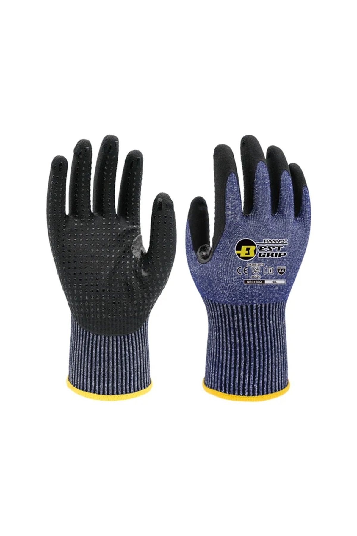 NR3150Q Köpük Nitril Dotlu D Seviye Kesilmez İş Eldiveni NR3150Q Köpük Nitril Dotlu D Seviye Kesilmez İş Eldiveni